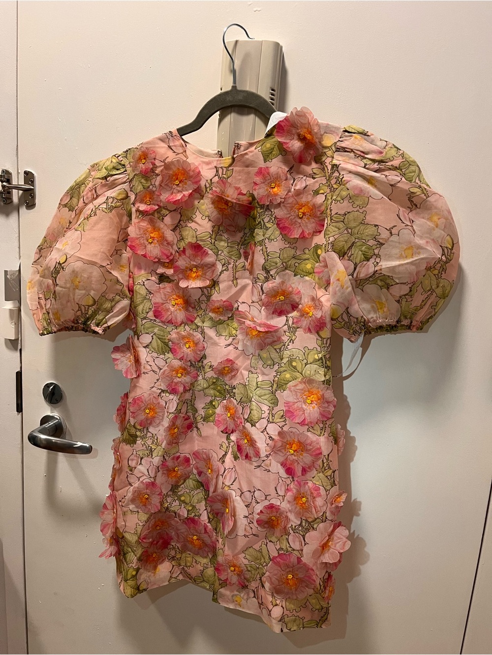 Cynthia Rowley Poppy Pink Silk Mini Dress - Picture 2 of 6